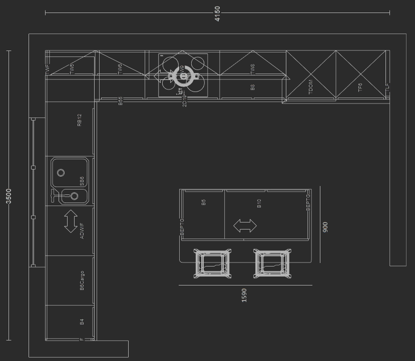 16k Kitchen Plan